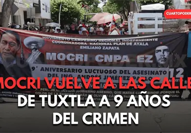 Marcha Mocri a 9 años del asesinato de líder Marcha Mocri a 9 años del asesinato de líder