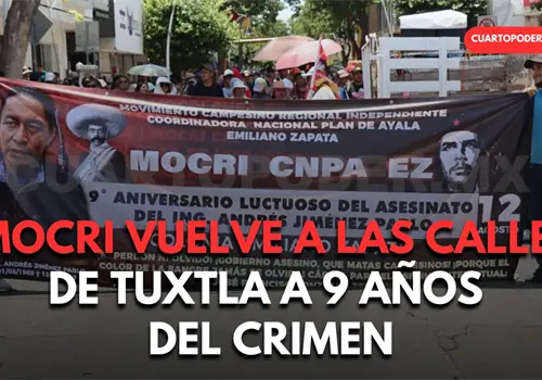 Marcha Mocri a 9 años del asesinato de líder Marcha Mocri a 9 años del asesinato de líder