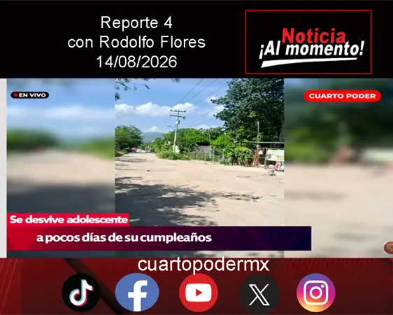 REPORTE4 | 14 08 2026 con Rodolfo Flores REPORTE4 | 14 08 2026 con Rodolfo Flores