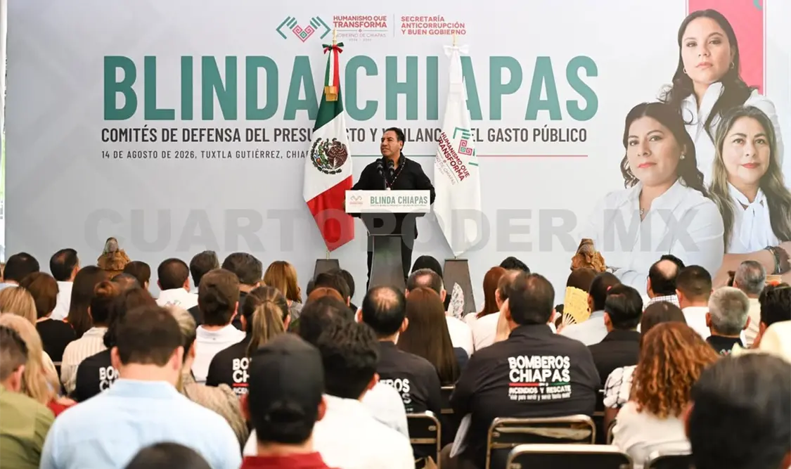 Eduardo Ramírez Aguilar puso en marcha Blinda Chiapas. Cortesía