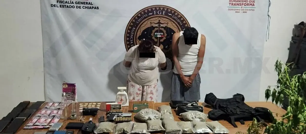 Se logró la detención de 11 personas en los municipios de Tapachula, Cacahoatán y Unión Juárez. CP