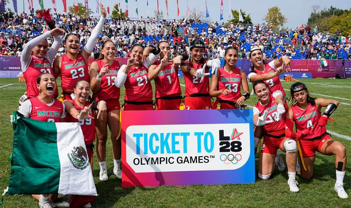 La Selección Mexicana Femenil de Flag Football celebró entre lágrimas y abrazos su histórica clasificación a los Juegos Olímpicos de Los Ángeles 2028. Agencias