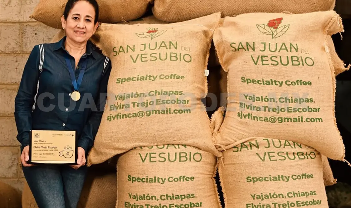 Elvira Trejo Escobar, de la Finca San Juan del Vesubio, en Yajalón. CP