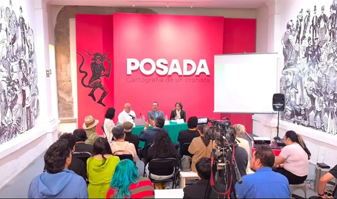 El evento se llevó a cabo en el marco de la exposición “Posada, cartografía de un cronista”. Cortesía