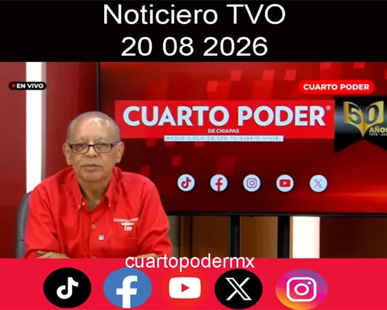 Noticiero TVO 20 08 2026. #TuDiarioVivir con Carlos C&eacute;sar N&uacute;&ntilde;ez