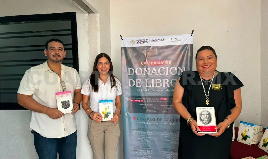 Las representaciones del INM están recibiendo el material. Cortesía