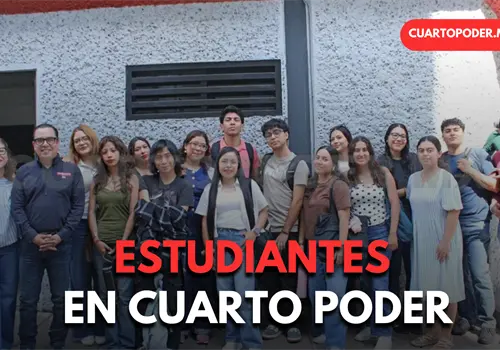 Visitan alumnos de Comunicaci&oacute;n a Cuarto Poder