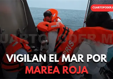 Analizan aguas del mar por posible marea roja