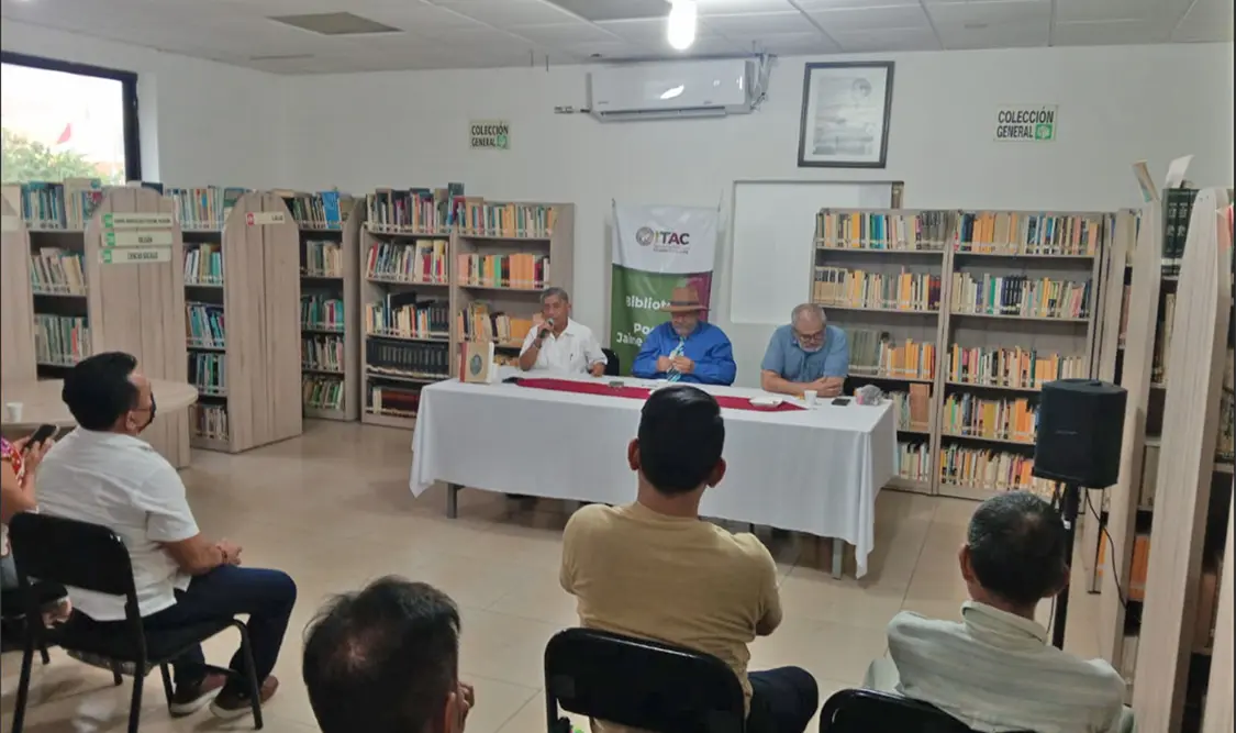 Jorge Alejandro Sánchez Flores, Roberto Fuentes Cañizales y el geógrafo Roberto Ramos Maza. Cortesía