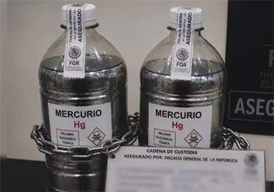 Denuncian ante la FGR transporte de mercurio
