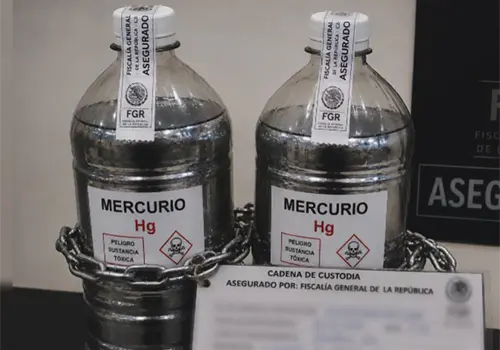 Denuncian ante la FGR transporte de mercurio Denuncian ante la FGR transporte de mercurio