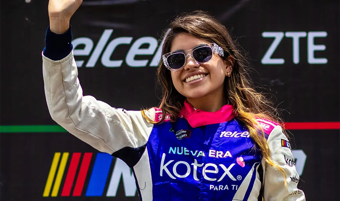 Regina Sirvent llega motivada a la fecha 8 de Nascar México Series, final de la temporada regular. Cortesía