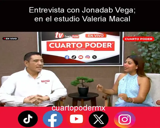 Entrevista con Jonadab Vega; en el estudio Valeria Macal Entrevista con Jonadab Vega; en el estudio Valeria Macal