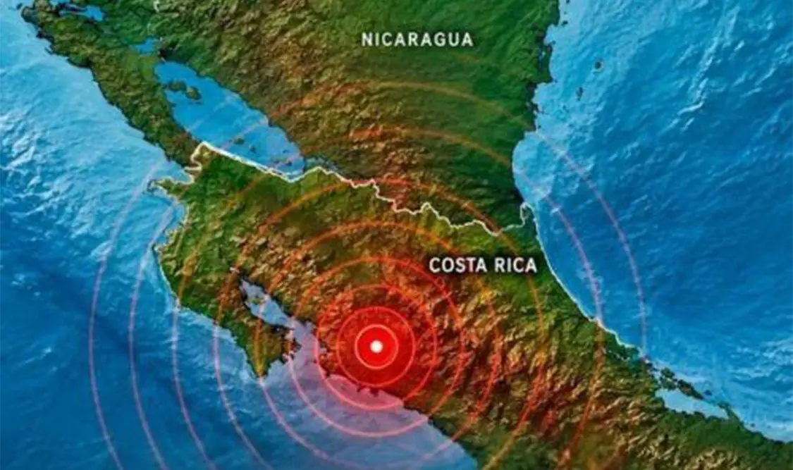 Costa Rica registra sismo de 5 con varias réplicas