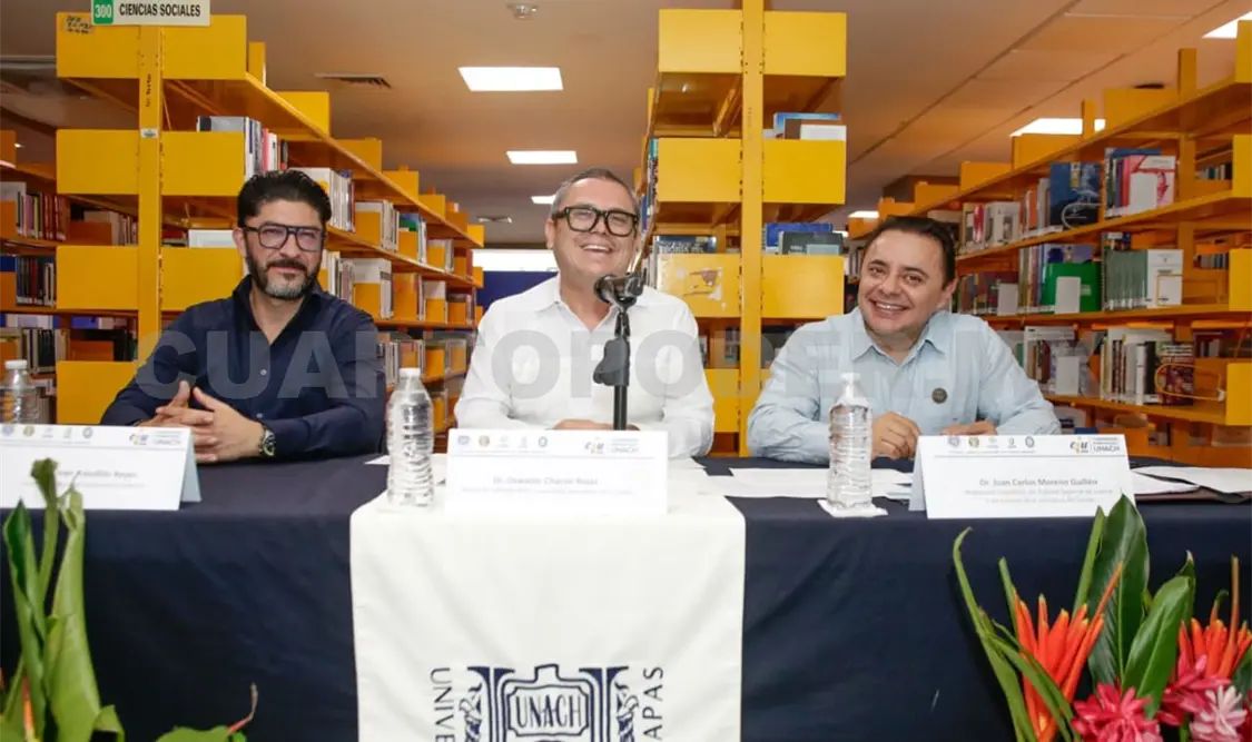 El magistrado participó en las actividades de la CIU Unach 2026. Cortesía
