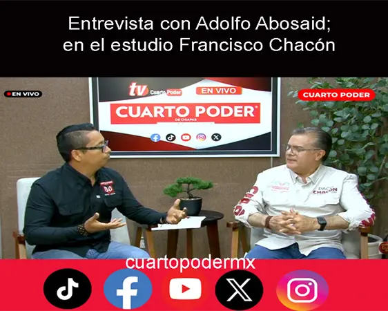 Entrevista con Adolfo Abosaid; en el estudio Francisco Chac&oacute;n