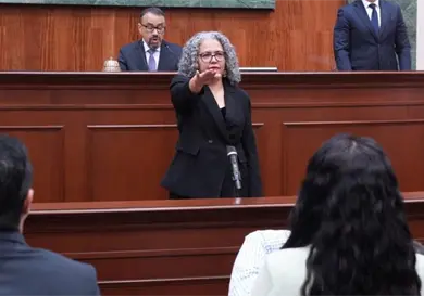 Graciela Dom&iacute;nguez, gobernadora interina de Sinaloa
