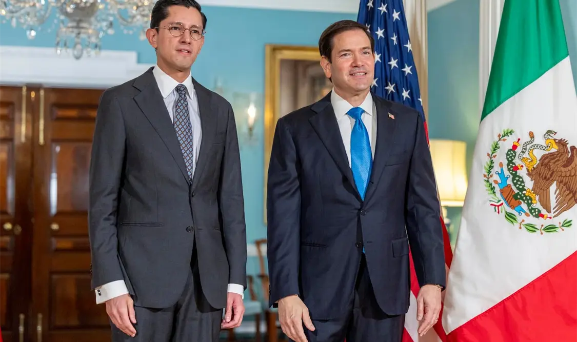 Destacan avances en materia de seguridad en reunión entre el Canciller Velasco y Marco Rubio. Cortesía