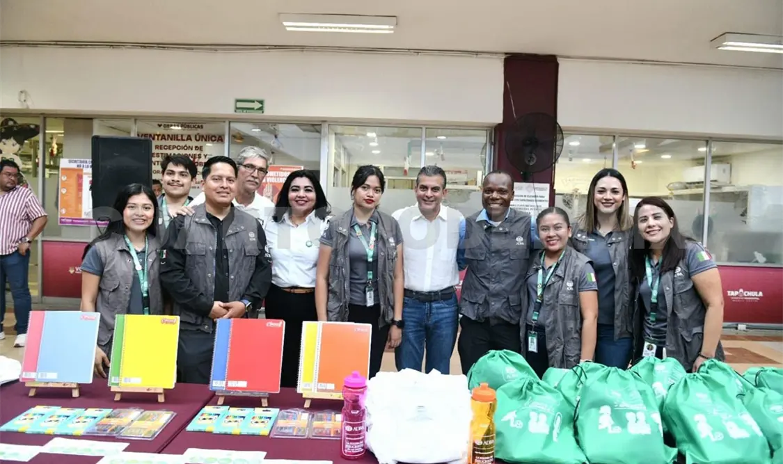 Se llevó a cabo la entrega de kits de útiles escolares a niñas y niños en contexto de movilidad. Cortesía