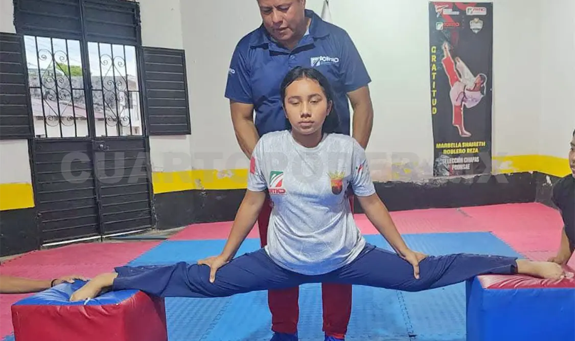 La escuela de Motozintla continúa trabajando en la formación y el desarrollo de sus taekwondoínes. Cortesía