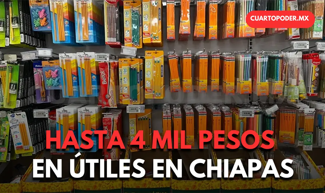 Entre mil 500 y cuatro mil pesos para útiles escolares