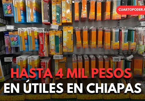 Entre mil 500 y cuatro mil pesos para &uacute;tiles escolares