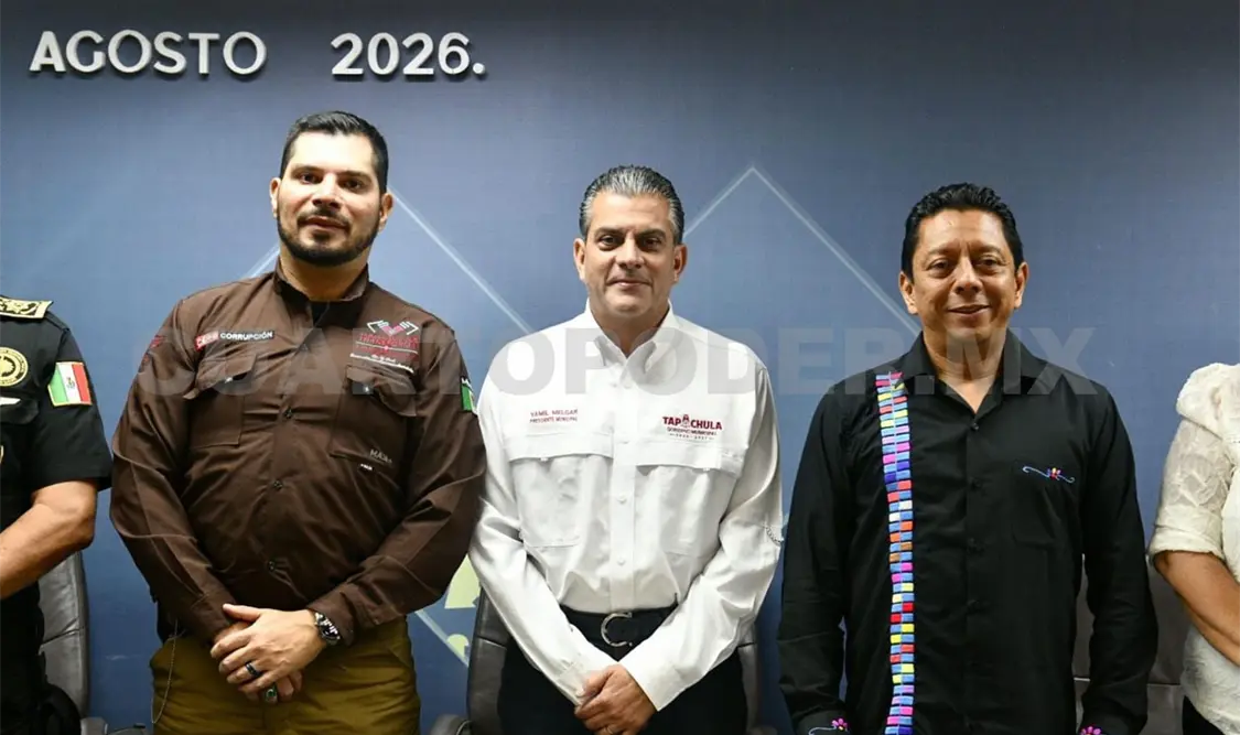 “La cercanía del fiscal Llaven Abarca y del secretario Aparicio Avendaño fortalece el trabajo que realizamos”, dijo el alcalde. Cortesía