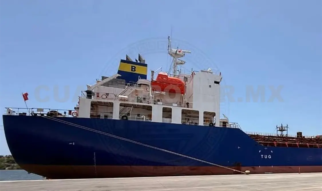 La embarcación M/V Bochem Walbis Bay ingresó sin contratiempos al muelle de carga. Rafael Victorio / CP