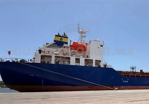 Llegan otras 2 mil toneladas de aceite a Puerto Chiapas