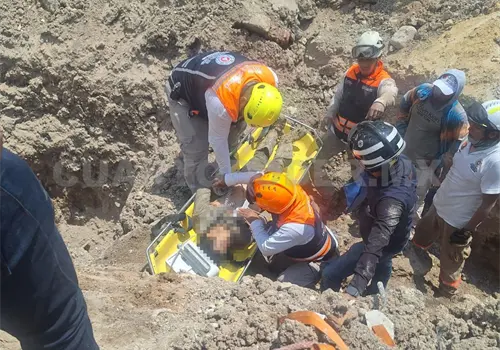Muere joven sepultado por alud en una obra