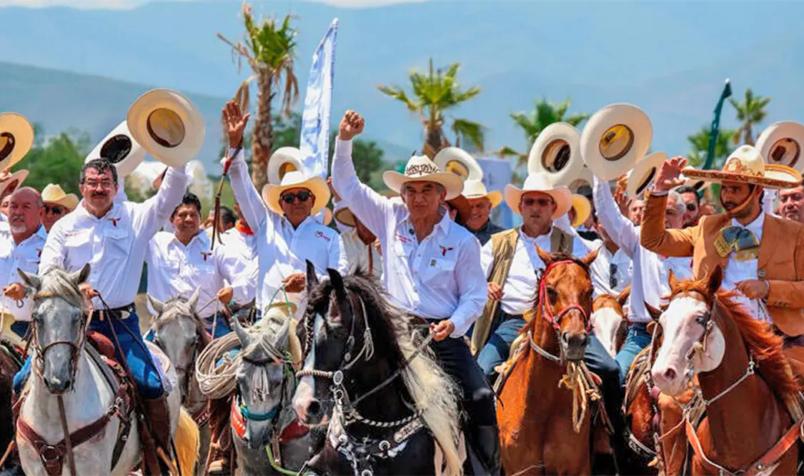 Américo Villarreal encabeza Cabalgata de la Unidad en Tamaulipas. Cortesía