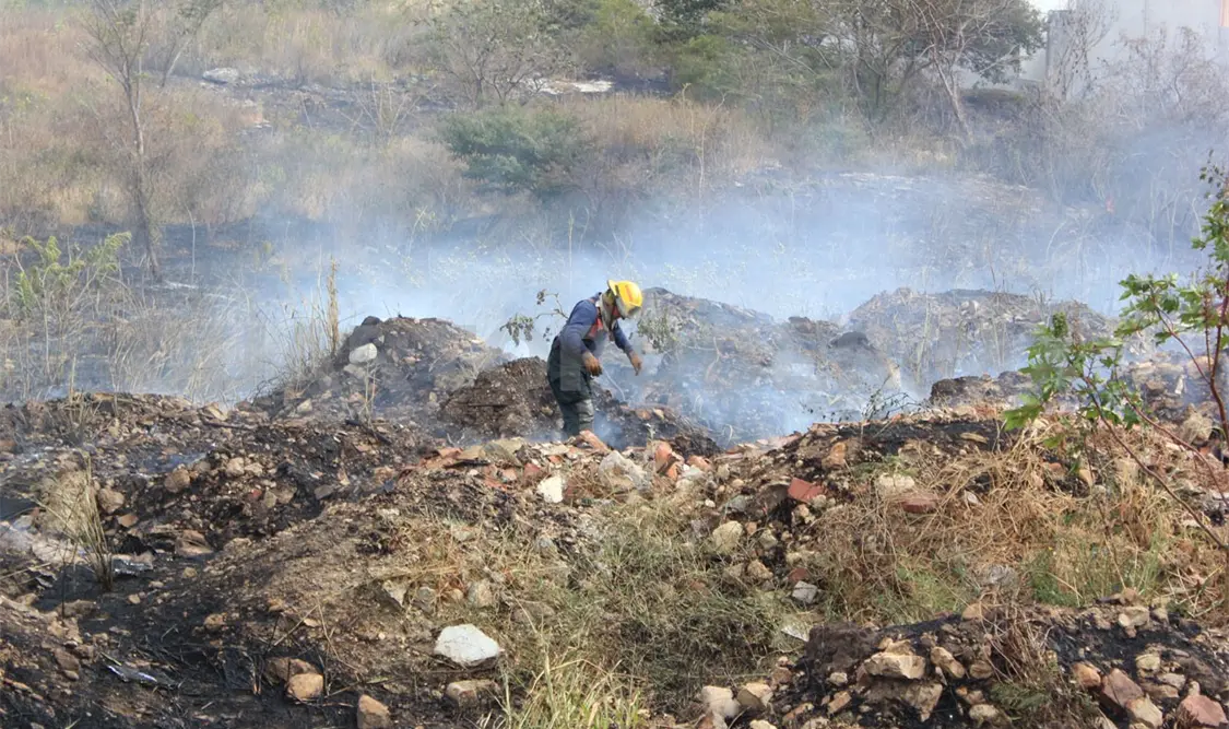 Piden una evaluación técnica de la zona afectada por el fuego. Diego Pérez / CP