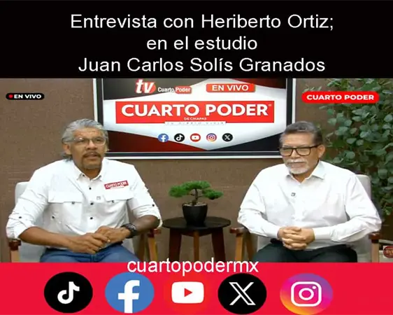 Entrevista con Heriberto Ortiz; en el estudio Juan Carlos Sol&iacute;s Granados