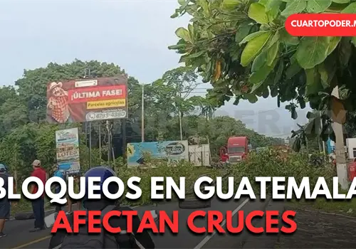 Bloqueos afectan frontera con M&eacute;xico