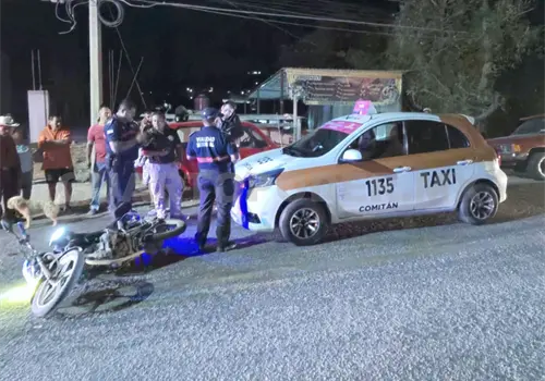 Tres motoristas sufren percance; un detenido