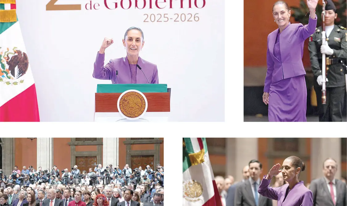 La presidenta expone los avances a dos años de iniciado su gobierno. El Universal