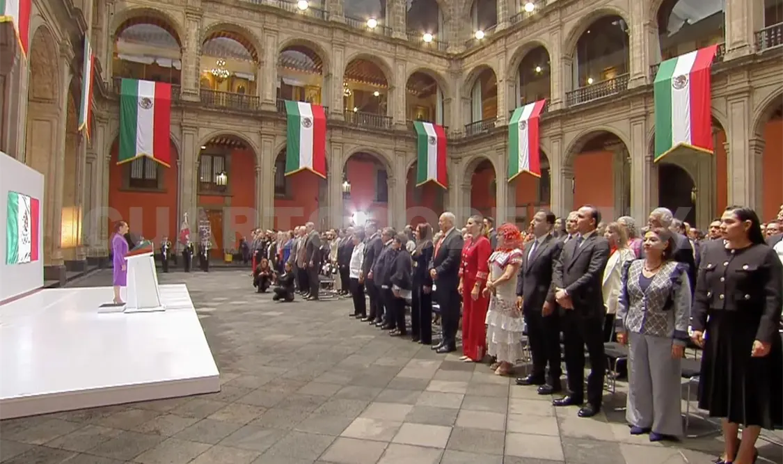 “¡Que viva nuestra independencia! ¡Que viva México!”, enfatizó la presidenta. Cortesía
