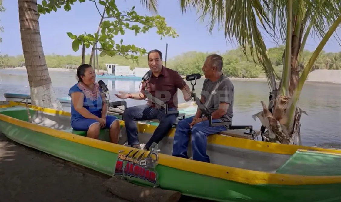 El mandatario tuvo un diálogo directo con pescadores. Cortesía