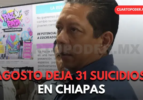 Chiapas con 31 suicidios en un mes