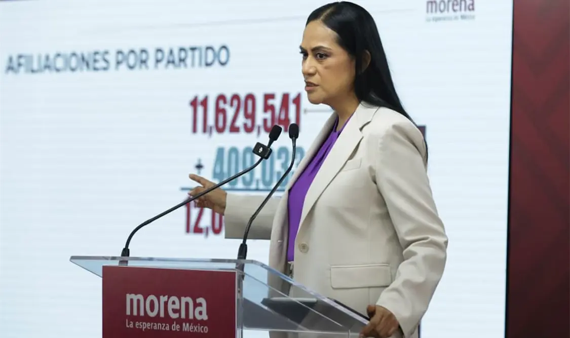 Tenemos 12 millones de afiliados a Morena: Montiel