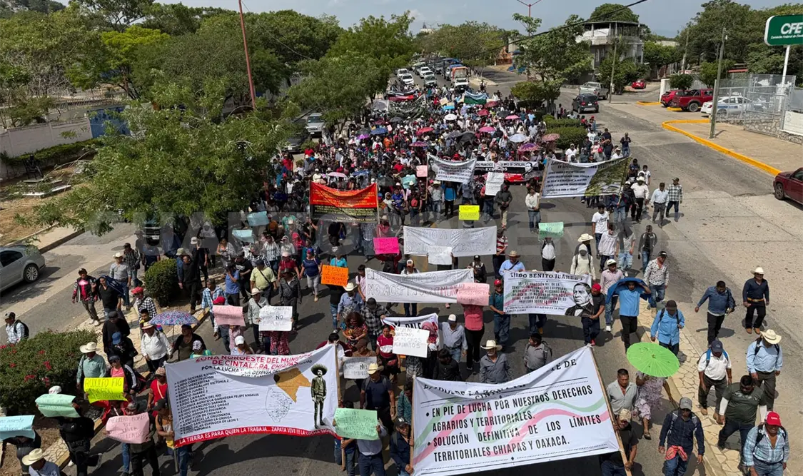 Aspecto de la marcha pacífica. Osman Toledo / CP