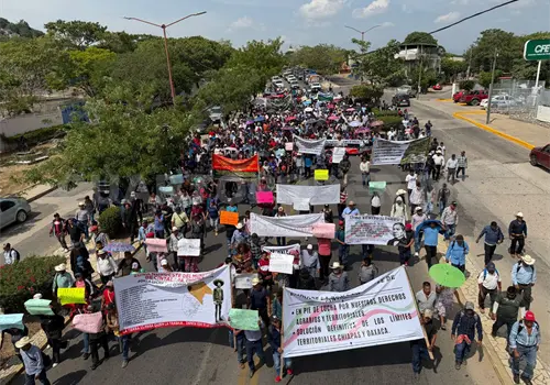 Marcha por ultimátum en zona de Chimalapas Marcha por ultimátum en zona de Chimalapas