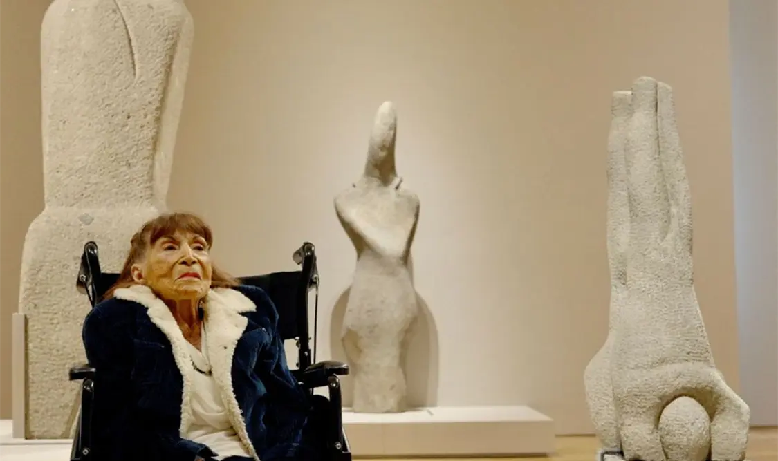 Geles Cabrera logró exponer en el Palacio de Bellas Artes. Cortesía