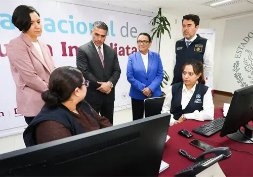 Icela y Harfuch recorren Centro de Alerta de Búsqueda Icela y Harfuch recorren Centro de Alerta de Búsqueda
