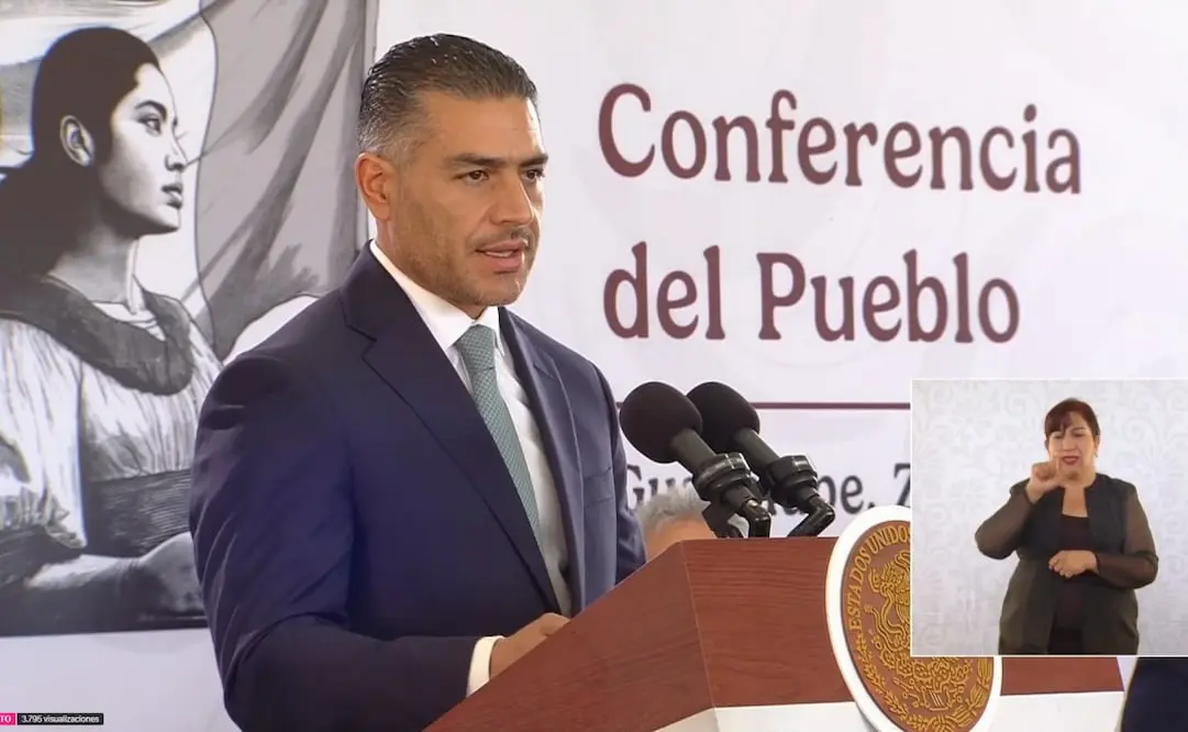 Harfuch, en conferencia presidencial en Zacatecas, dio pormenores del ataque. El Universal