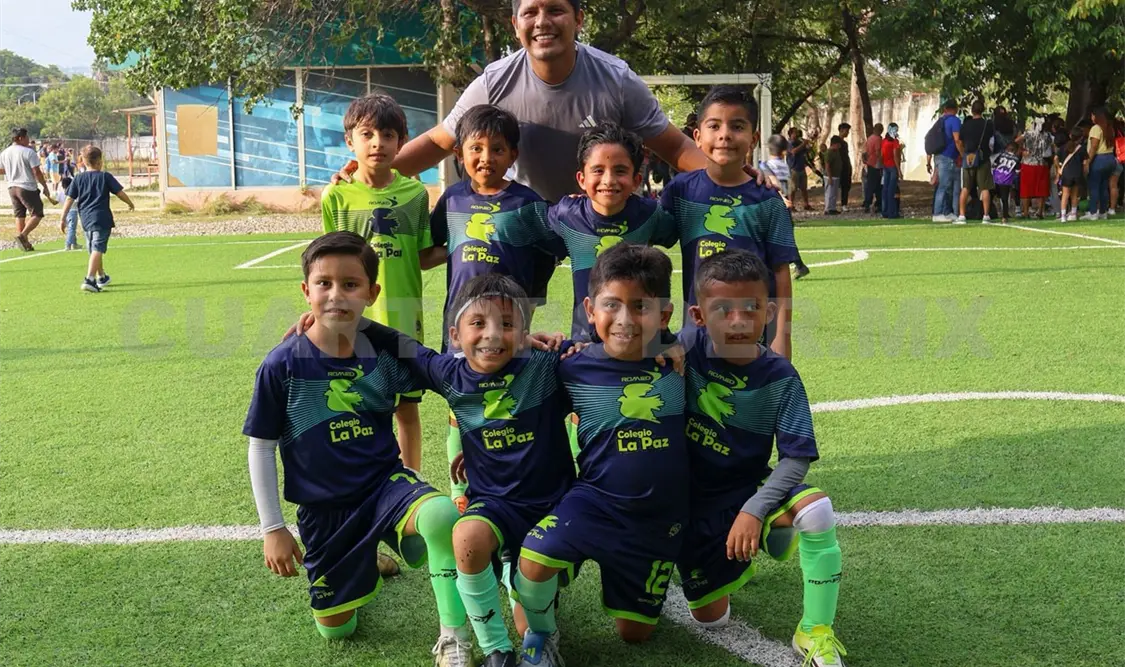 Colegio La Paz y Academia Tigres disputarán este sábado la gran final de la Liga Tux 7. Alan Pola/CP