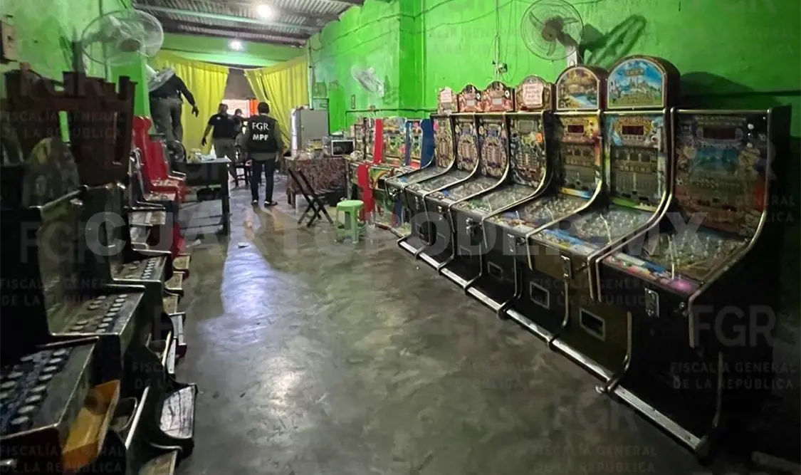 En total fueron 50 máquinas aseguradas en dos inmuebles. CP