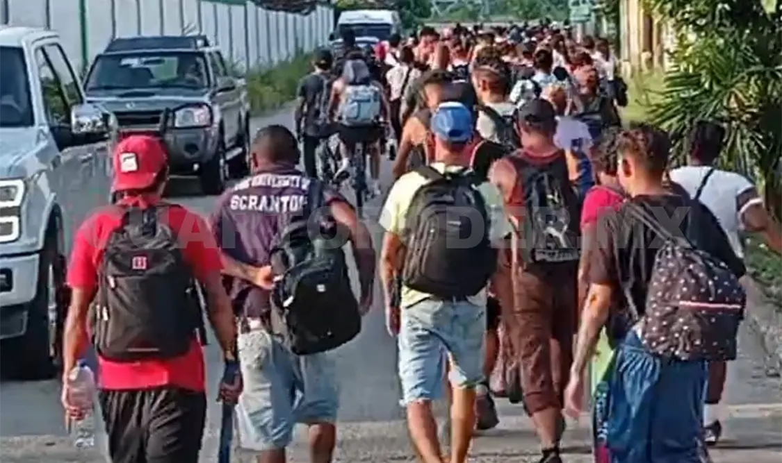 Son más de 240 kilómetros que cubrieron desde Tapachula. Rafael Victorio / CP