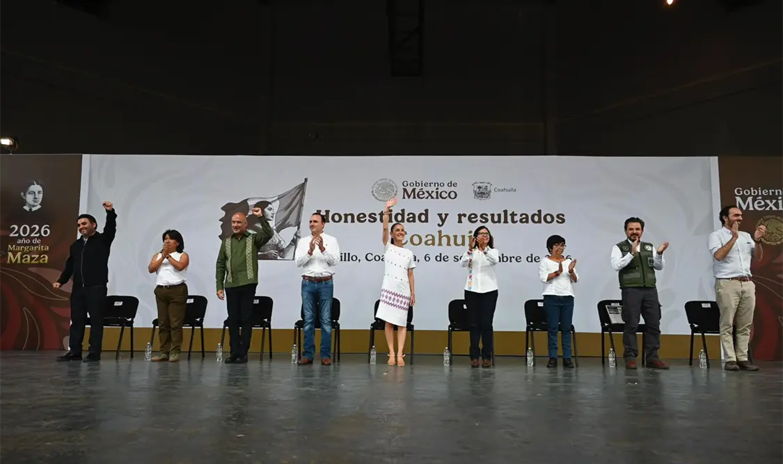 En su recorrido Honestidad y Resultados, en Nuevo León y Coahuila, Sheinbaum detalló programas sociales. Cortesía