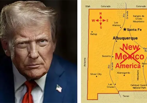 Trump rebautiza Nuevo M&eacute;xico como "Nueva Am&eacute;rica"